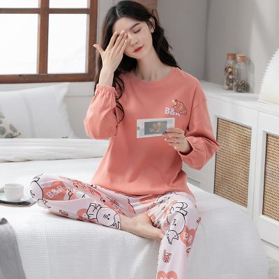 China Factory direct sales girls winter QUICK DRY cartoon long sleeve sleepwear pajamas cute design panties soft homewear for sale