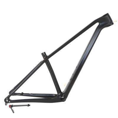 China Can install to pull front derailleur front oem customize bike frame no decals 148mm mtb frame 29er carbon fiber T900 mountain bike frame for sale