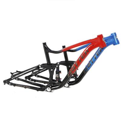 China Per Axle 12*148mm Hig Quality 29er Full Suspension Aluminum Alloy Twitter Mountain Bike Frame for sale