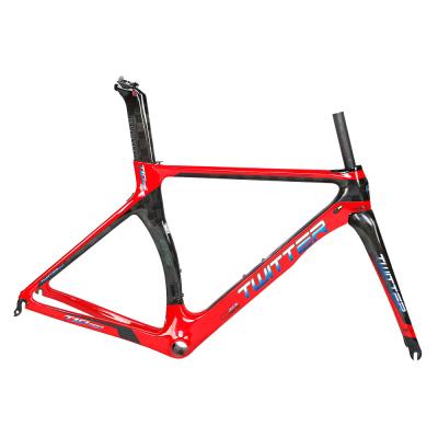 China Road bicycle carbon frame OEM/customize/raw material carbon fiber road bike frame set fm066 for road bike for sale