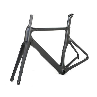 China Aerial-design twitter R3 carbon road frame carbon disc frame no decals T800-18K disc carbon fiber roadbike frame for sale