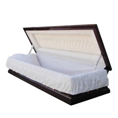 China American Style Casket Hot Selling Lining And Embroidery For Veneer Caskets Wood Caskets for sale