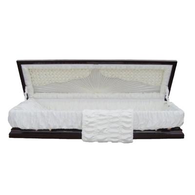 China American Style Funeral Supplies Casket Liner and Embroidery Cloth for Caskets Cremation Caskets for sale