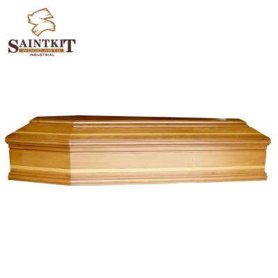 China Cheap Affordable European Funeral Coffins Custom Soild Style Wooden Casket Coffin Cardboard Caskets for sale