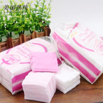 China Cotton + Water = Disposable Cosmetic Makeup Remover Absorbent Cotton Makeup Removal OEM/ODM Manufacturers Rectangle Cotton Pads Cosmetic For Skin Care for sale