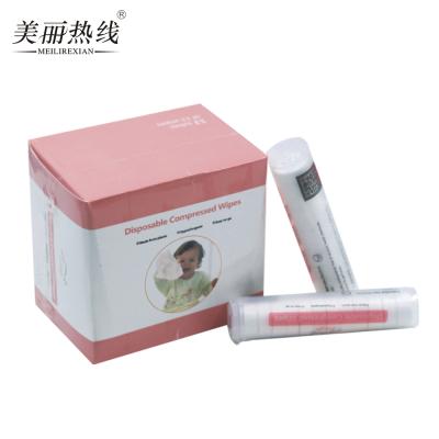 China Hot Selling Compressed Box Cloth Tube Package Baby Pill Magic Napkin Tablet for sale