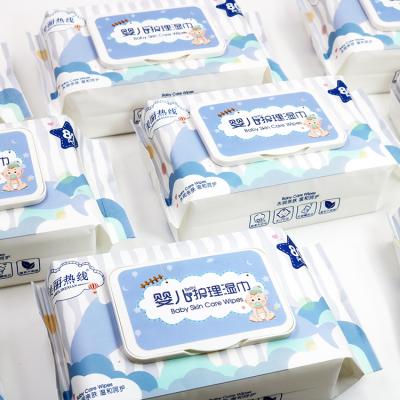 China Baby Wipes Skin Care Manufacturer Private Label Oem Sterilized Baby Wet Face Wipes Organic Wet Tissue for sale