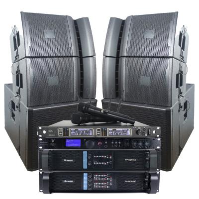 China Commercial professional audio processor bass sound system professional microphone amplifier speaker DJ video audio for sale