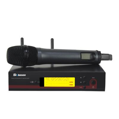 China Sinbosen Microphone 830-866 MHz Portable Wireless Audio UHF E-100 Karaoke Sound Microphone for sale