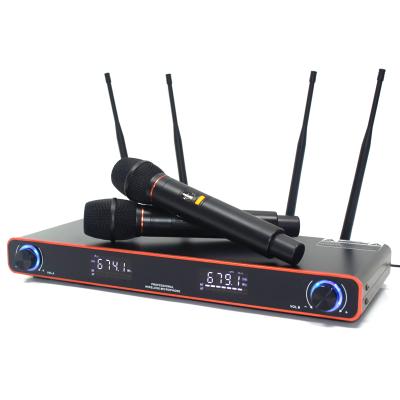 China Economic Handheld Wireless Home/Home/2 Mic Sinbosen Use Audio UHF Sound System Microphone SM-20 640-690mhz wirelessmicrophone price for sale