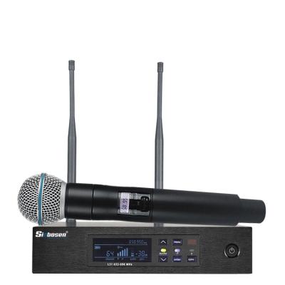 China Q-D4 Wireless System Professional Wireless Karaoke Headset Microphone UHF Handheld Single Transimitting Microphones for sale