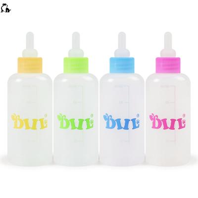 China HANDOU Viable Puppy Bottle 60ml Dog Cat Milk Feeder With Brush Pet Care Bottle for sale