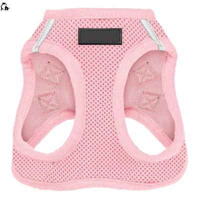 China Custom Breathable Cat Dog Vest Mesh Polyester Chest Strap Padded HANDOU Logo Pet HANDOU Reflective Harnesses for sale