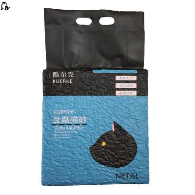 China Wholesale HANDOUHANDOU Premium Quality Materials Stocked Natural Tofu Clumping Cat Litter for sale