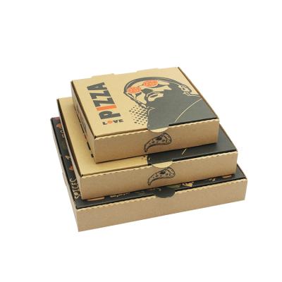 China Disposable Universal Custom Sized Corrugated Cowhide Pizza Box for sale