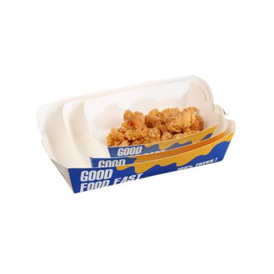 China Disposable Disposable Chicken Rice Flower Fries Free Fries Box Open Box Chicken Nuggets Packing Box for sale