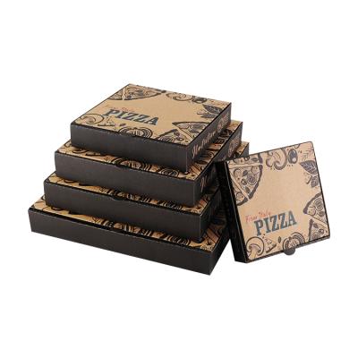 China Recycled Materials Wholesale Box For Pizza Packaging Cardboard Custom Designed Printing Cheap Packaging Pizza Box With Logo for sale