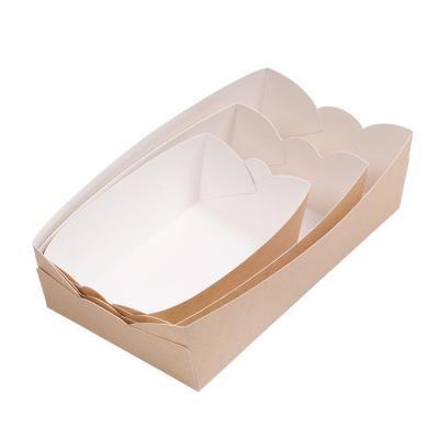 China Disposable Stain Cow Card Paper Folding Fried Chicken Free Open Snacks Takeout Confetti Boxes for sale