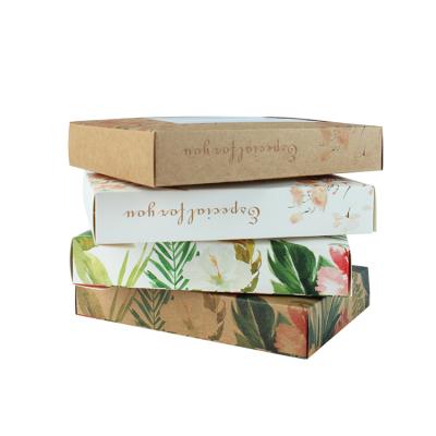 China Custom Recyclable Degradable, Biodegradable, Biorecyclable Gift Box With Clear PVC Window White Kraft Paper for sale