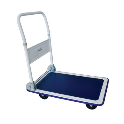 China To Open Stretch Film Fashion Design Folding Steel Hand Carts Lightweight Carts Dolly Cart Silver Tools Platform Wheel for sale