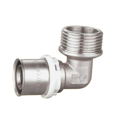 China Normal PVC Screw Brass Pipe Fitting 90 Degree Elbow for sale