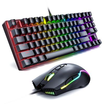 China Wholesale Game Kit Set Onikuma LED Light Computer PC Optical Gaming Keyboard Multimedia Keys and Mouse Combo for sale