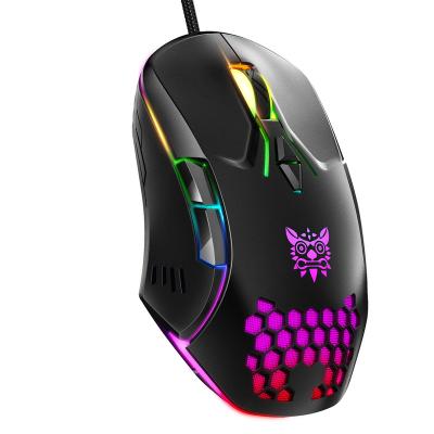 China Hot Sale Onikuma CW902 6400 DPI Gaming Mouse Computer Adjustable Ergonomic Chromatic Cable Optical Mouse Gaming For PC Gamer for sale