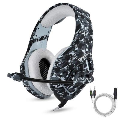 China Best Seller K1B Army Camouflage Headphones Gaming Headsets Camouflage With Microphone For PS4 Gamer for sale