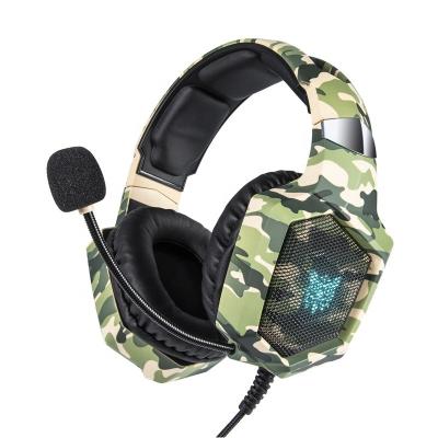 China Super Cool Gaming Headset Onikuma K8 Camouflage Gaming Headset All 3.5mm Feature for sale