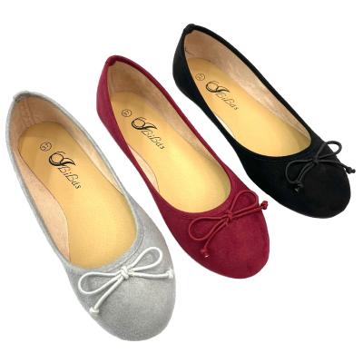 China New Design Fashion Ladies Flat Sneakers Sport All Soft Faux Suede Soft Suede Light Age Trend Spring Stock TPR Upper Heel Shoes for sale