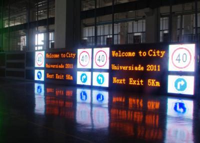 China Outdoor Scrolling LED Variable Message Signs Single Pillar Long Life Span for sale