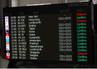 China P16 Full Matrix Airport Passenger Information LED Moving Sign VMS Modules Assembled for sale