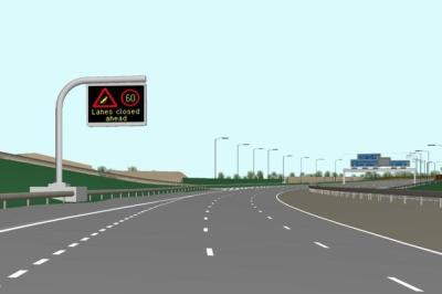 China SMD P16 LED Traffic Signs Speed Limit Safety Signs With Strong Panel Frame for sale