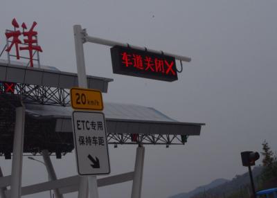 China Aluminum Frame LED Variable Message Signs , Led Traffic Display Programmable for sale