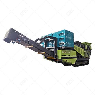 China Quarry Crawler Impact Mobile Construction Waste Crusher Tracked Mobile Shredder For Sale for sale