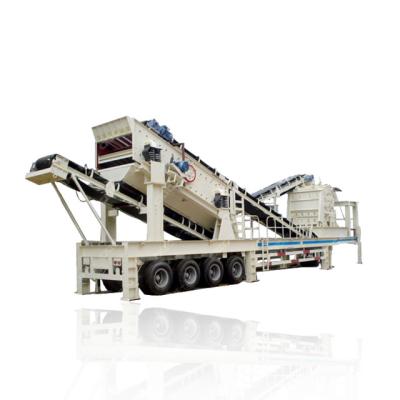 China Quarry High Bearing Crusher Truck Mounted Mobile Impact Crusher Machine For Hard Stone In Quarry for sale