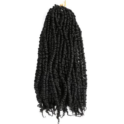 China V-Tip Hair 10 18 24 Inch Soft Ombre Crochet Curls Pre-twisted Passion Twist Hair for sale