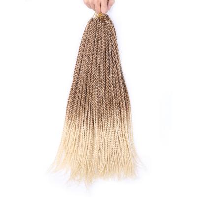 China Silky Straight Wave 14 18 22 inch 30 Holds Crochet Braids Crochet Senegalese Twist Braid Hair for sale