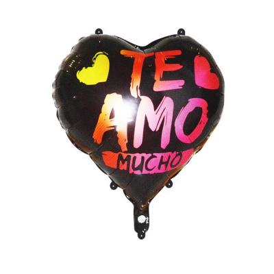 China Letter Foil Balloon Wholesale 18 Inch Spanish Valentine's Day Foil Balloon for sale