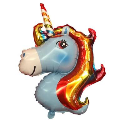 China Toy Hot Selling 3d Unicorn Party Gift Supplies Helium Balloons for sale