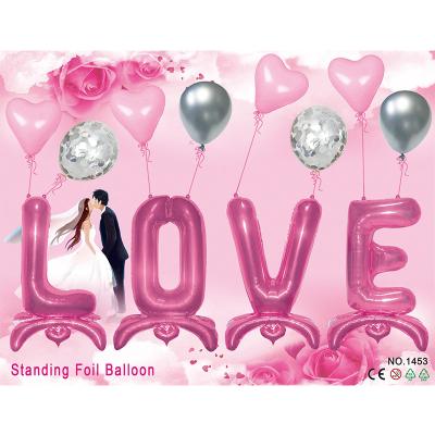 China Gift Toy High quality32 inches foil party decrotaion valentine's day balloon holder latex balloon wholesale for sale