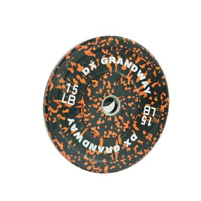 China Colorful Rubber Spot Rubber Weight Competition Gym Fitness Hi Temp Bumper Plate For Cross Fitness for sale