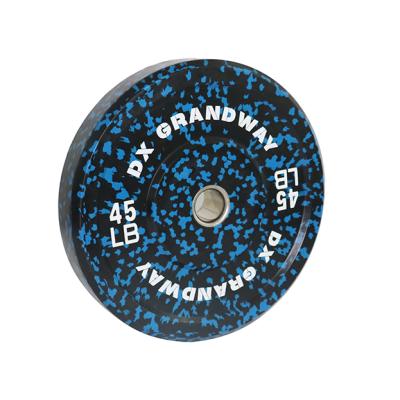 China Barbell Rubber Bumper Spots Weightlifting Power Fitness Factory Supply Plate Weight Rubber Virgin Camouflage Bumper Plates for sale