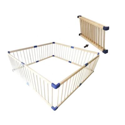 China Easy Assembly Wooden Indoor Playpen Wooden Interactive Playpen for sale