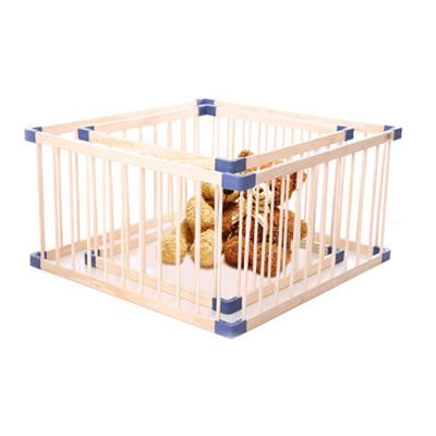 China Easy Assembly Custom Square Wooden Playpen For Baby for sale