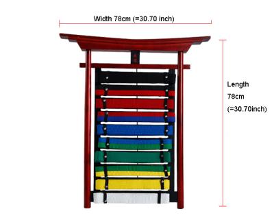 China Wooden Taekwondo Karate Taekwondo Martial Arts Belt Display Rack Training Wood for sale