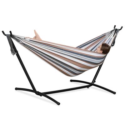 China Portable Double Modern Garden Hammock Chair Camping Hammock Outdoor Stand for sale