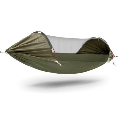 China Modern Aerial Camping Mosquito Net 3 In 1 Indoor Outdoor Double Hammock And Single Portable Hike Hammocks for sale