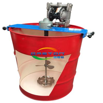 China liquid with suspended solids hot sale 200 or 50 gallon horizontal plate high quality mixer/pneumatic mixer machine/high shear mixer for sale