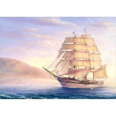 China Waterproof+ECO-Friendly Design Best Multiple Sizes Custom High Quality Sail Boat Diamond Painting for sale